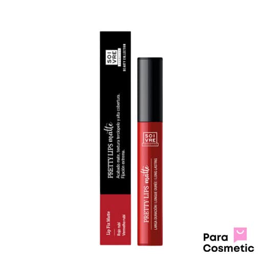 SOIVRE PRETTY LIPS MATTE RED 5ml ROUGE FONCE WATER PROOF SOIVRE PRETTY LIPS MATTE RED 5ml ROUGE FONCE WATER PROOF